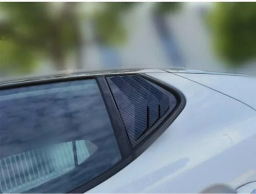 Vista 8 de Cubierta de rejilla de ventilación de ventana lateral trasera de fibra de carbono para Kia Optima K5 2011 2012 2013 2014 2015