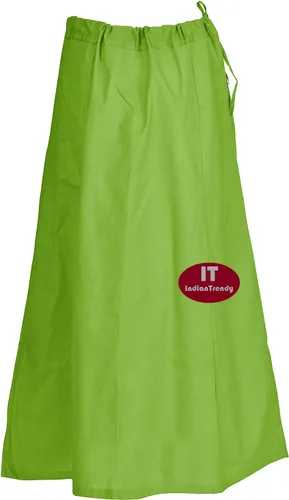 Vista 19 de Indian Trendy Sari Enagua de Algodón Cosida Cintura Ajustable Sari Enagua Forro Falda