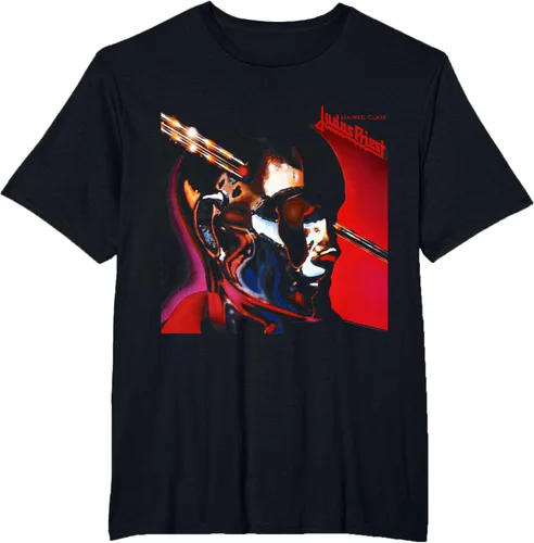 Vista 4 de Judas Priest - Camiseta de clase manchada, Negro