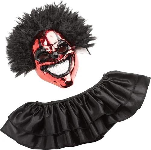 Vista 6 de Adult Red Chrome Clown Costume