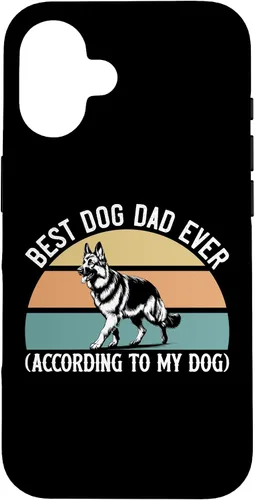 Vista 31 de German Shepherd Best Dog Dad Ever According to My Dog, GSD Case for iPhone XR