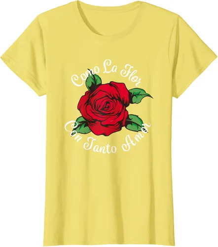 Vista 34 de Como La Flor - Bailar Cumbia - Mexican Rose Fiesta Regalo Camiseta Negro