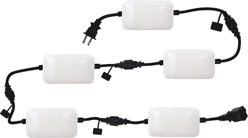 Vista 2 de GT-Lite Cadena de luces LED de 7500 lúmenes de 50 pies y 5 cabezales ajustables enlazables
