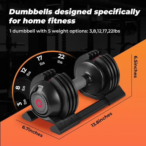 Vista 3 de Roinoim Adjustable Dumbbell Set