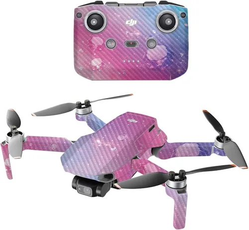 Vista 16 de MIGHTY SKINS Fibra de carbono compatible con DJI Mini 2 Dron portátil – Negro abstracto Acabado de fibra de carbono texturizado protector