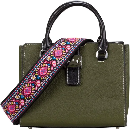 Vista 3 de Allzedream - Correa de repuesto ajustable estilo guitarra, bolsa cruzada de tela jacquard bordada