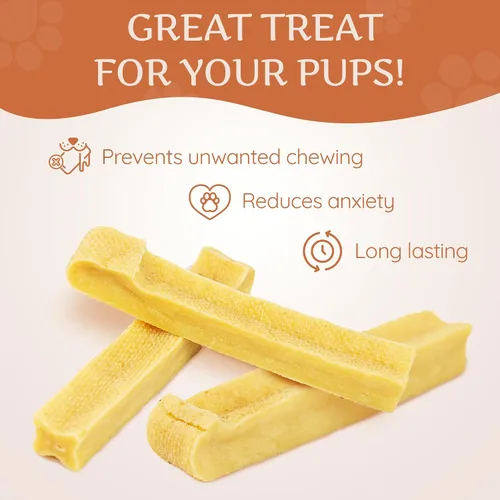 Vista 7 de Wildfang® Yak Chews, XS para perros de menos de 22 libras – Varilla dental para perros, dureza como el queso de yak del Himalaya, palitos de queso