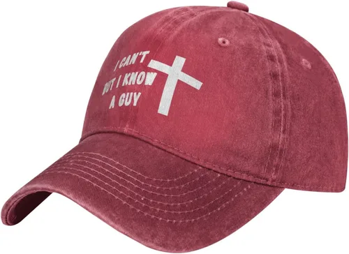 Vista 2 de I Can't But Know a Guy - Gorras de béisbol de algodón para hombre, gorras ajustables para mujer