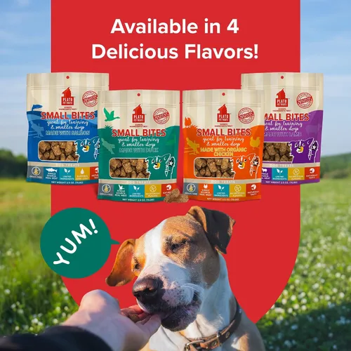 Vista 6 de Plato Pet Treats - Golosinas secas al aire para perros, carne y pato reales del tamaño de un bocado, sin granos y alto contenido de proteínas
