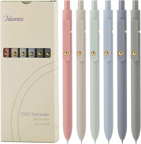 Vista 9 de Ddaowanx Bolígrafos de Gel, 10 Piezas 0.7mm Bolígrafos de Tinta Negra de Secado Rápido de Punta Fina con Escritura Suave, Lindos Artículos