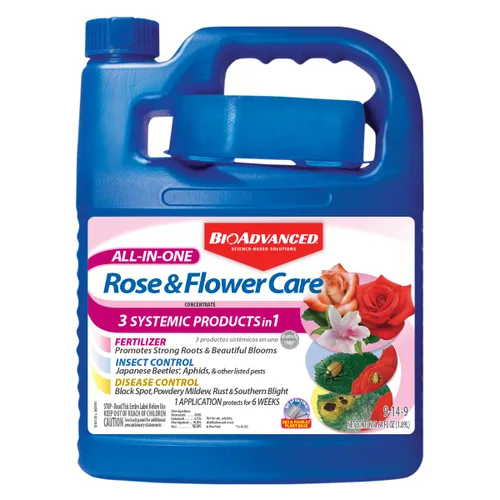 Vista 8 de BioAdvanced Fertilizante todo en uno para el cuidado de rosas y flores, concentrado, 32 onzas