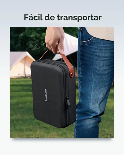Vista 5 de Luxtude Estuche rígido de EVA con espuma, funda rígida de EVA a prueba de Negro