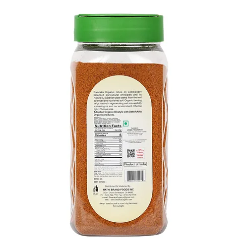 Vista 2 de Dwaraka Organic - Polvo de curry suave, 7 oz, saludable, orgánico, no transgénico, todo natural