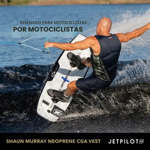 Vista 4 de Jetpilot Chaleco salvavidas aprobado por la Guardia Costera de neopreno Shaun Murray PFD