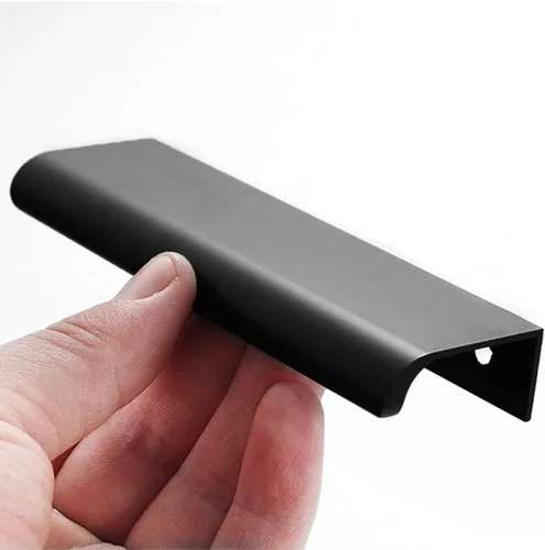 Vista 18 de JOOJA Juego de 10 tiradores con borde de dedo de estilo moderno para muebles y cajones, tiradores ocultos para gabinetes y cocina, perillas, negro