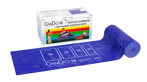Vista 15 de CanDo 10-5918 AccuForce - Banda de ejercicio, rollo de 6 yardas, juego de 5 piezas, amarillo a negro