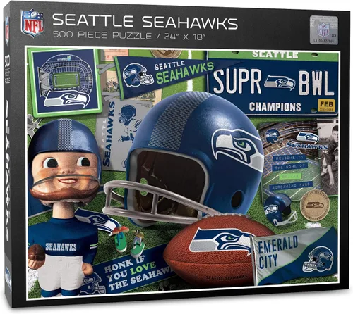 Vista 5 de YouTheFan - Rompecabezas serie retro NFL, 500 piezas