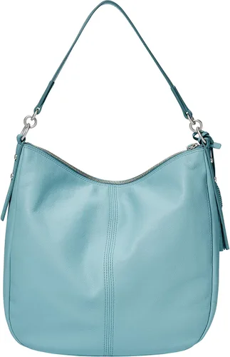 Vista 2 de Fossil Jolie Bolso Hobo de cuero para mujer, Turquesa, talla única