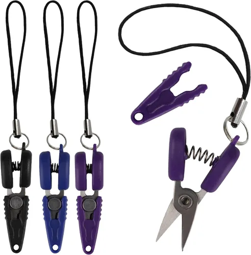 Vista 7 de JubileeYarn Itty Bitty Snippy - Tijeras de llavero portátiles compatibles con la TSA, color blanco, 1 par