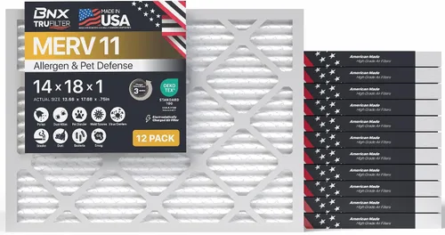 Vista 48 de BNX TruFilter - Filtro de aire MERV 11 de 10 x 10 x 1 pulgadas (paquete de 4) – Fabricado en Estados Unidos – Defensa contra Alérgenos Filtros