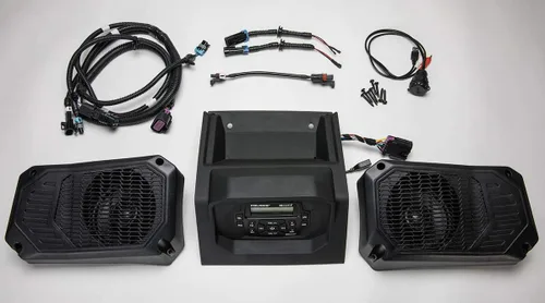 Vista 2 de Polaris Bluetooth, control de Apple, estéreo para tablero AM/FM y 2 altavoces de 5.25 x 5.25 por MB Quart - 2882750