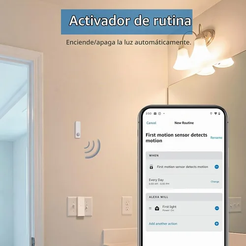 Vista 2 de THIRDREALITY Paquete de 2 sensores de movimiento Zigbee, requiere concentrador Zigbee, apto para mascotas, funciona con asistente doméstico