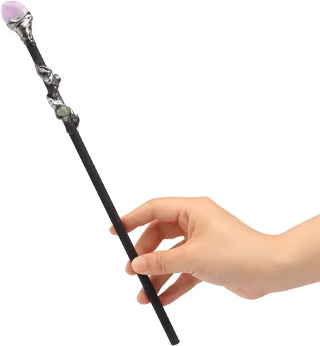 Vista 10 de Rich Boxer Varita mágica de cristal finamente hecha a mano de piedras preciosas para brujas y magos