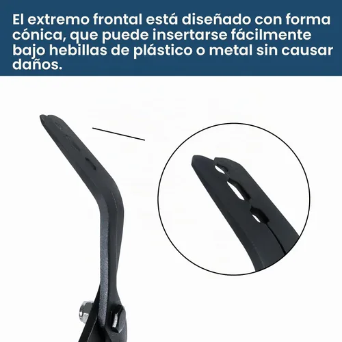 Vista 2 de Juego de 2 alicates de herramientas de extracción de clips de 45 y 90 grados, alicates de clip para hebillas de plástico o metal para tapetes