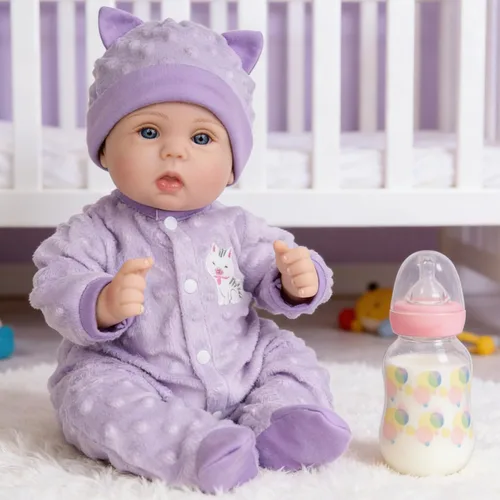 Vista 13 de Milidool Muñecas bebé realistas renacidas para niñas - Muñeca de recién nacida realista de 18 pulgadas, lindo regalo para niños de 3 años