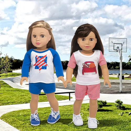 Vista 7 de ZQDOLL Conjuntos de ropa y accesorios para muñecas de 18 pulgadas