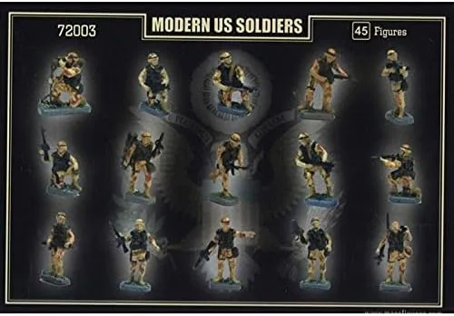Vista 4 de Mars Figures 72003-1/72 U.S. Soldiers Modern Scale Kit de modelo de plástico