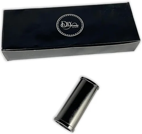 Vista 4 de DIYLuxury - Funda para encendedor de metal cromado negro, compatible con BIC Standard J6 Lighter EZ Reach Lighter, resistente, reutilizable, paquete