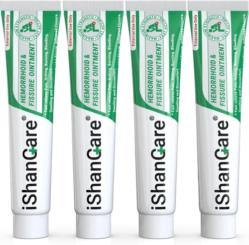 Vista 9 de Crema para hemorroides, ungüento para tratamiento de hemorroides y fisuras extra fuerte, alivio del dolor anal, picazón, sangrado, hinchazón