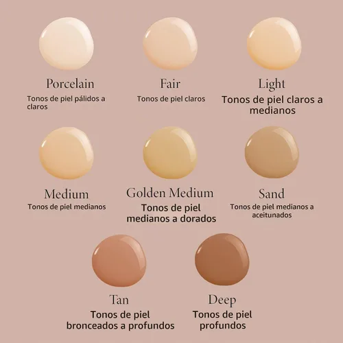 Vista 8 de LAURA GELLER Base Líquida Double Take Cobertura Media a Completa, Acabado mate Natural, Bronceado
