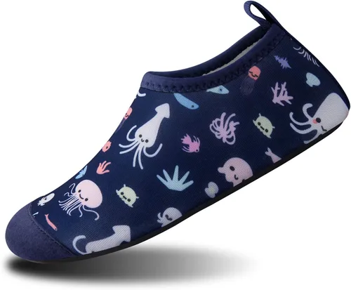 Vista 6 de SEEKWAY - Zapatos de agua para niños y niñas, de secado rápido, antideslizantes, calcetines acuáticos para deportes al aire libre, piscina