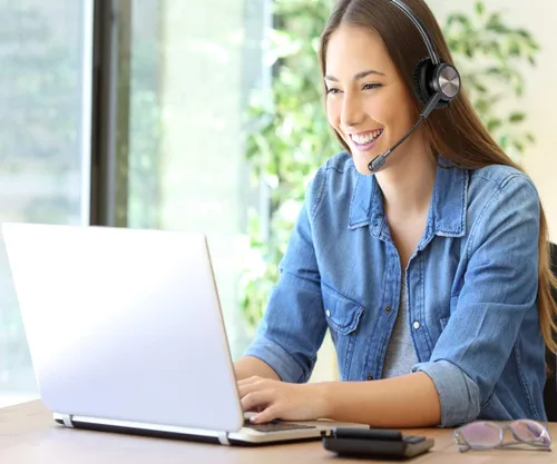 Vista 4 de Auriculares USB con micrófono para PC portátil, auriculares de computadora con micrófono cancelación de ruido controles en línea para oficina