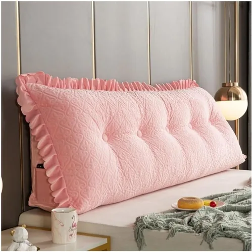 Vista 12 de Almohada de lectura triangular/almohada larga para cabecero, almohada de cama de lectura, respaldo triangular, cojín de apoyo de posicionamiento