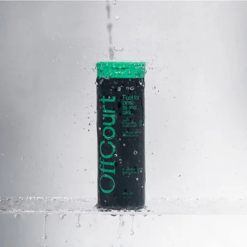 Vista 8 de OffCourt Gel de baño sin sulfato para hombres y mujeres, exfoliante que no seca con ácidos glicólicos y lácticos, deja la piel fresca y suave