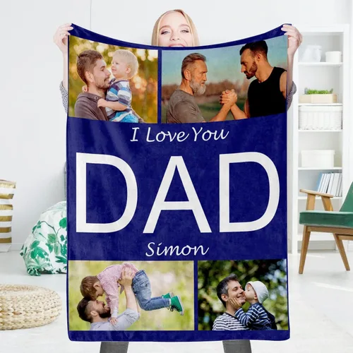 Vista 22 de EAQ Manta personalizada con collage de imágenes, es una manta personalizada para niños, adultos, familia, recuerdo, regalo