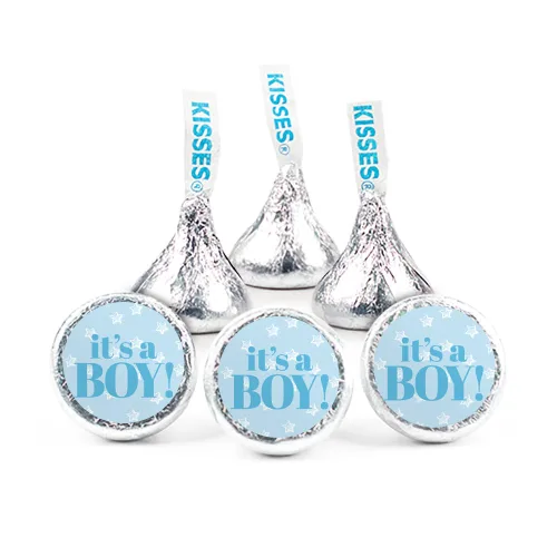 Vista 7 de 324ct It's a Boy Baby Shower Pegatinas para Besos DIY - Botánico