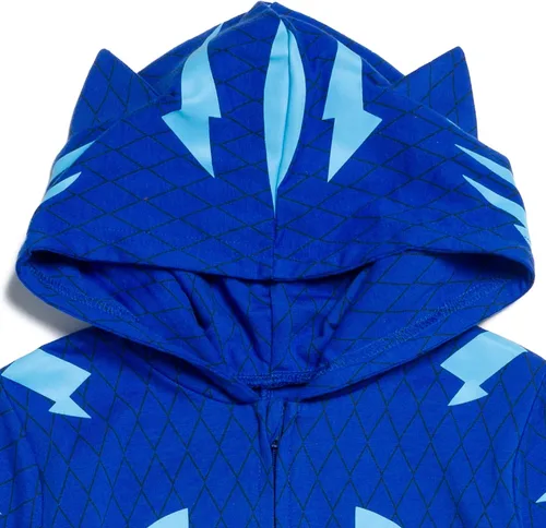 Vista 4 de PJ Masks Disfraz de Catboy con cremallera para niños pequeños a niños grandes
