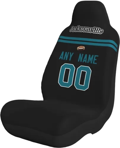Vista 20 de Fundas de asiento de coche de fútbol personalizadas, accesorios personalizados para automóvil, regalos de Arizona con nombre y número, funda