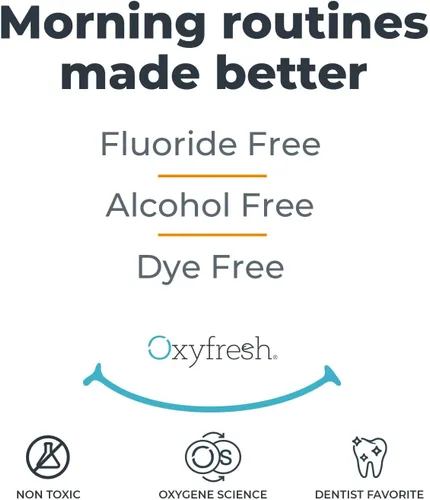 Vista 9 de Premium Oxyfresh - Enjuague bucal de menta y limón - Enjuague bucal para el mal aliento - Enjuague bucal sin SLS y flúor - Sin alcohol, enjuague