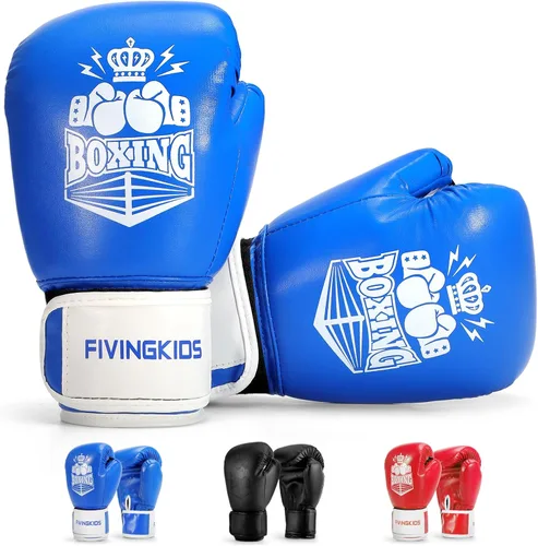Vista 8 de Guantes de boxeo para niños y niñas, guantes de entrenamiento de boxeo juvenil para niños de 3 a 15 años, guantes de boxeo para sparring para niños