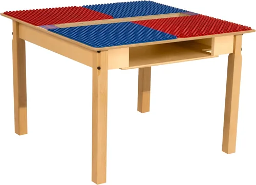 Vista 16 de Mesa DUPLO con canal y estante