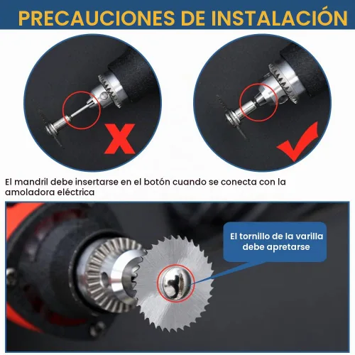 Vista 6 de Hojas de sierra para taladro Dremel 6 piezas de disco de sierra HSS con 2 piezas de vástago redondo de 1/8", 1 pieza de vástago redondo de 1/4