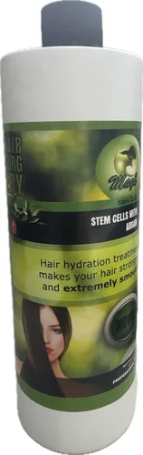 Vista 4 de Cirugia Capilar De Celulas Madres De Manzana Con Argán (32 oz + Champú) Alisado Perfecto Y natural. (16oz)