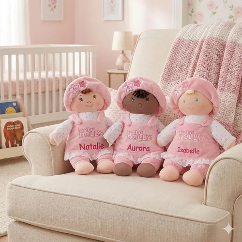 Vista 4 de DIBSIES Personalizada Mi Primera Muñeca - 13 pulgadas (Rubia)