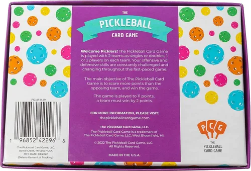Vista 2 de PCG Juego de cartas de pickleball para adultos, estrategia, suerte y diversión para adultos, 2 o 4 jugadores, perfecto para noches de juego
