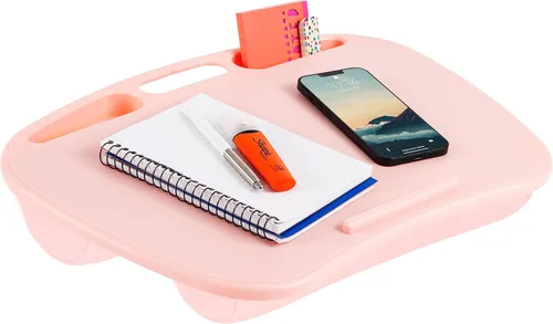 Vista 9 de LAPGEAR MyDesk Escritorio de Regazo con Repisa para Dispositivos y Soporte para Teléfono - Negro - Se Adapta a Portátiles de hasta 15.6 Pulgadas